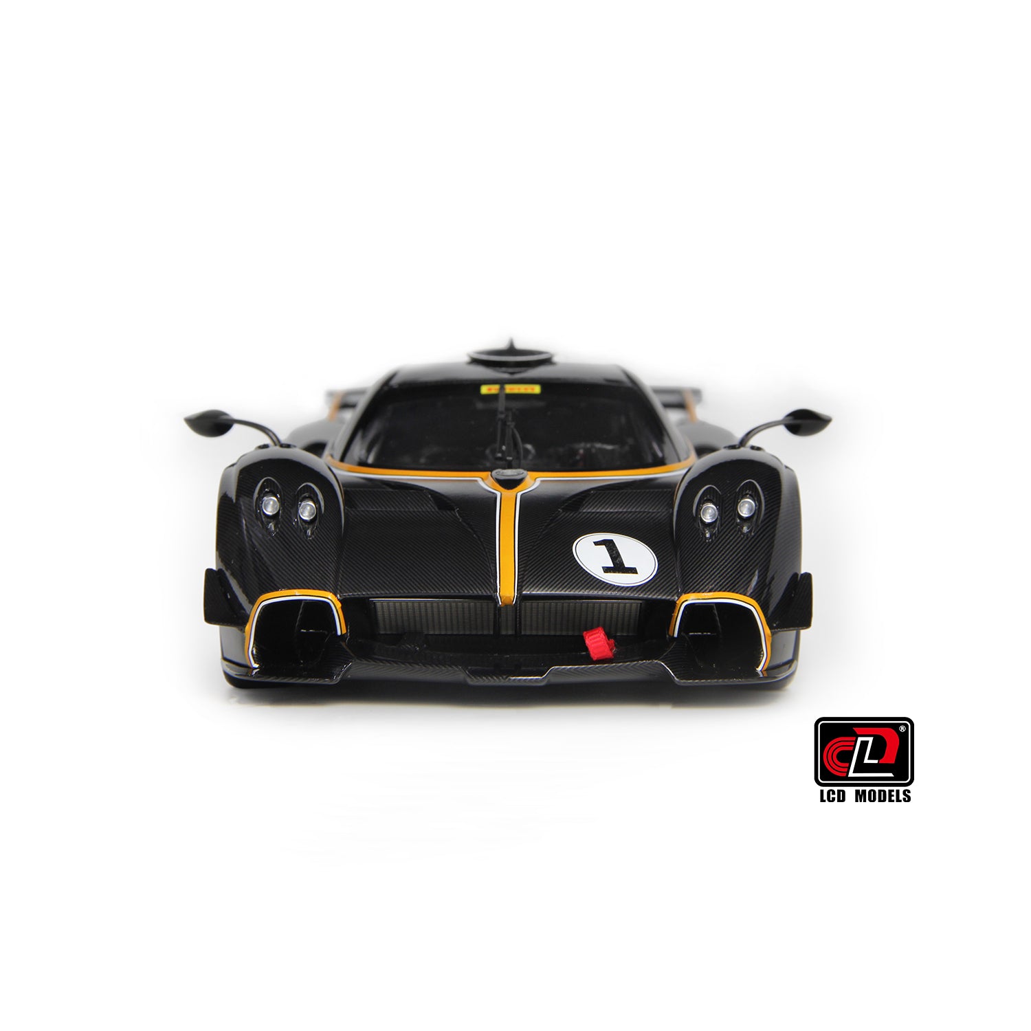 Premium scale diecast model car – Pagani Huayra R, 1:18 Scale (Carbon Black) Collectible