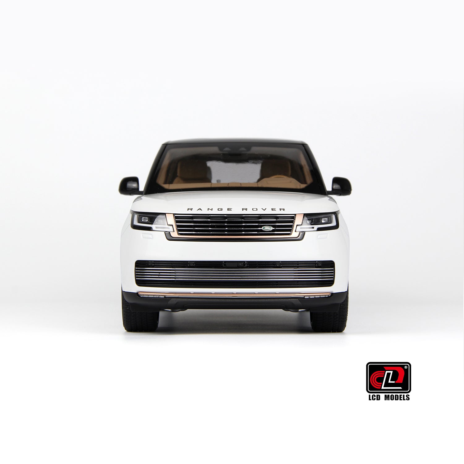 Premium scale diecast model car – Land Rover Range Rover SV SERENITY 2022, 1:18 Scale (White with Black Roof) Collectible