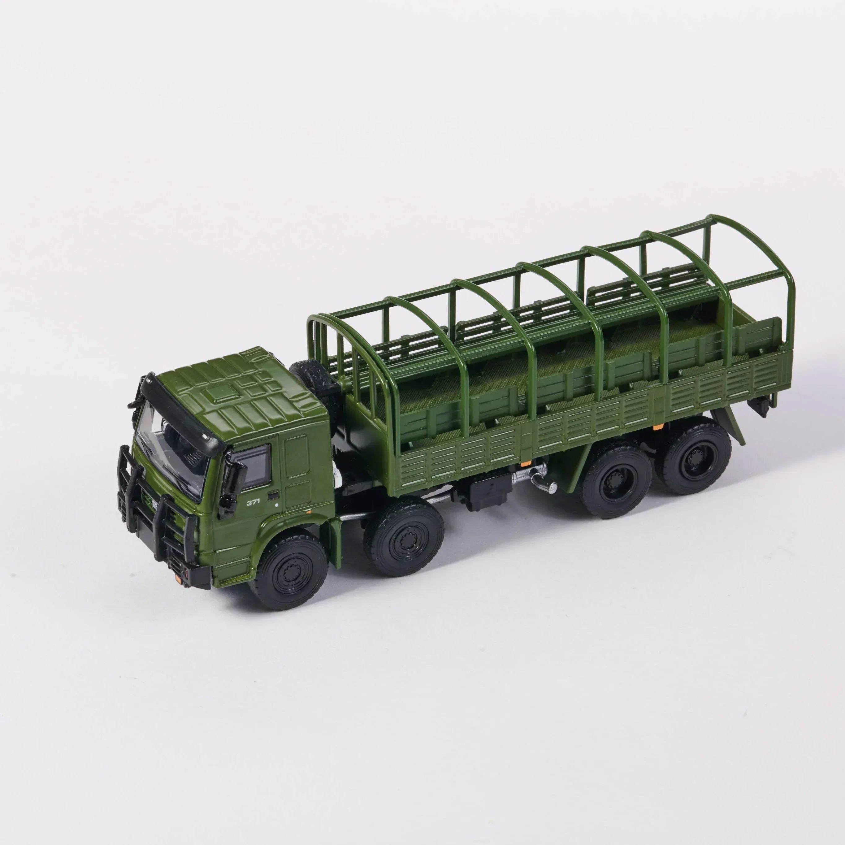 Premium scale diecast model car – Howo 1006 Military Truck, 1:64 Scale (Army Green) Collectible