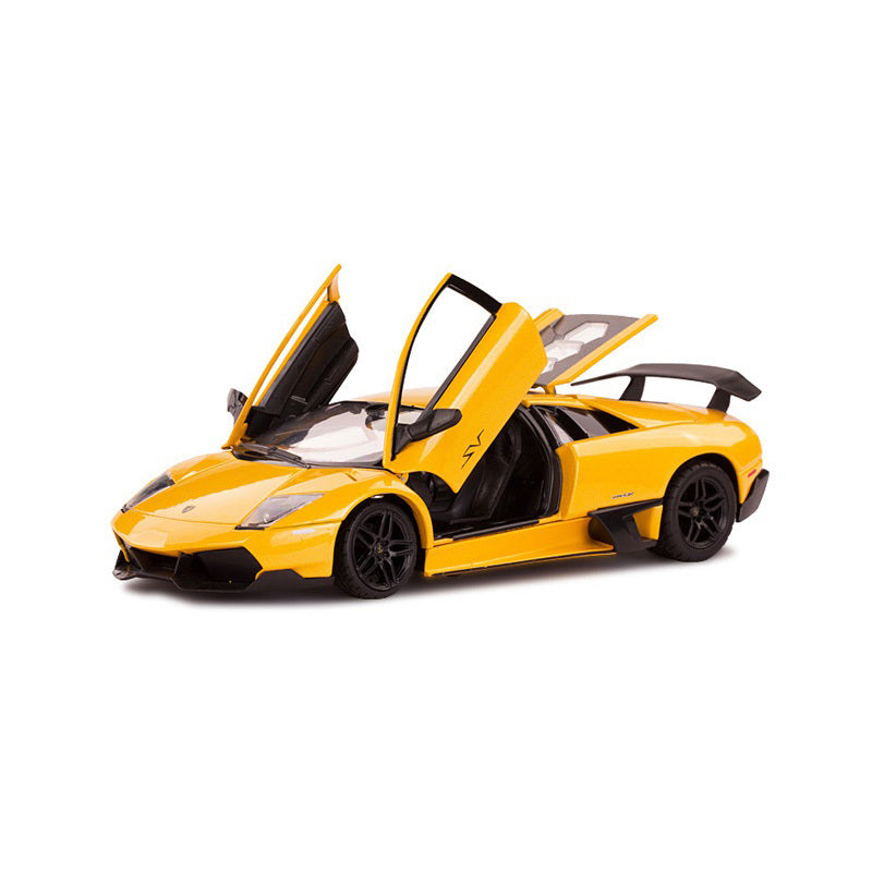 Premium scale diecast model car – Murcielago LP670-4, 1:24 Scale (Yellow) Collectible