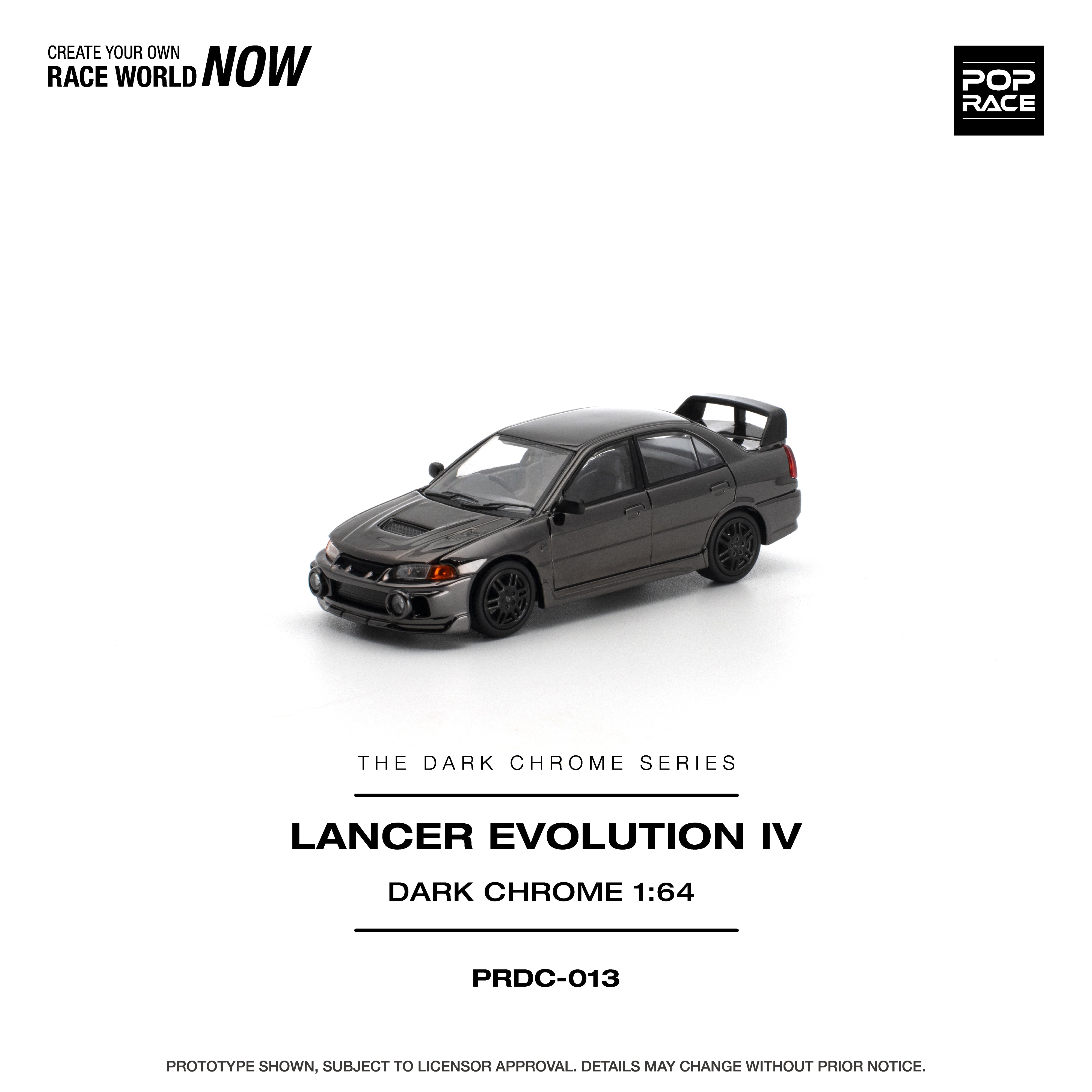 *PRE-ORDER* Lancer Evolution IV Dark Chrome, 1:64 Scale