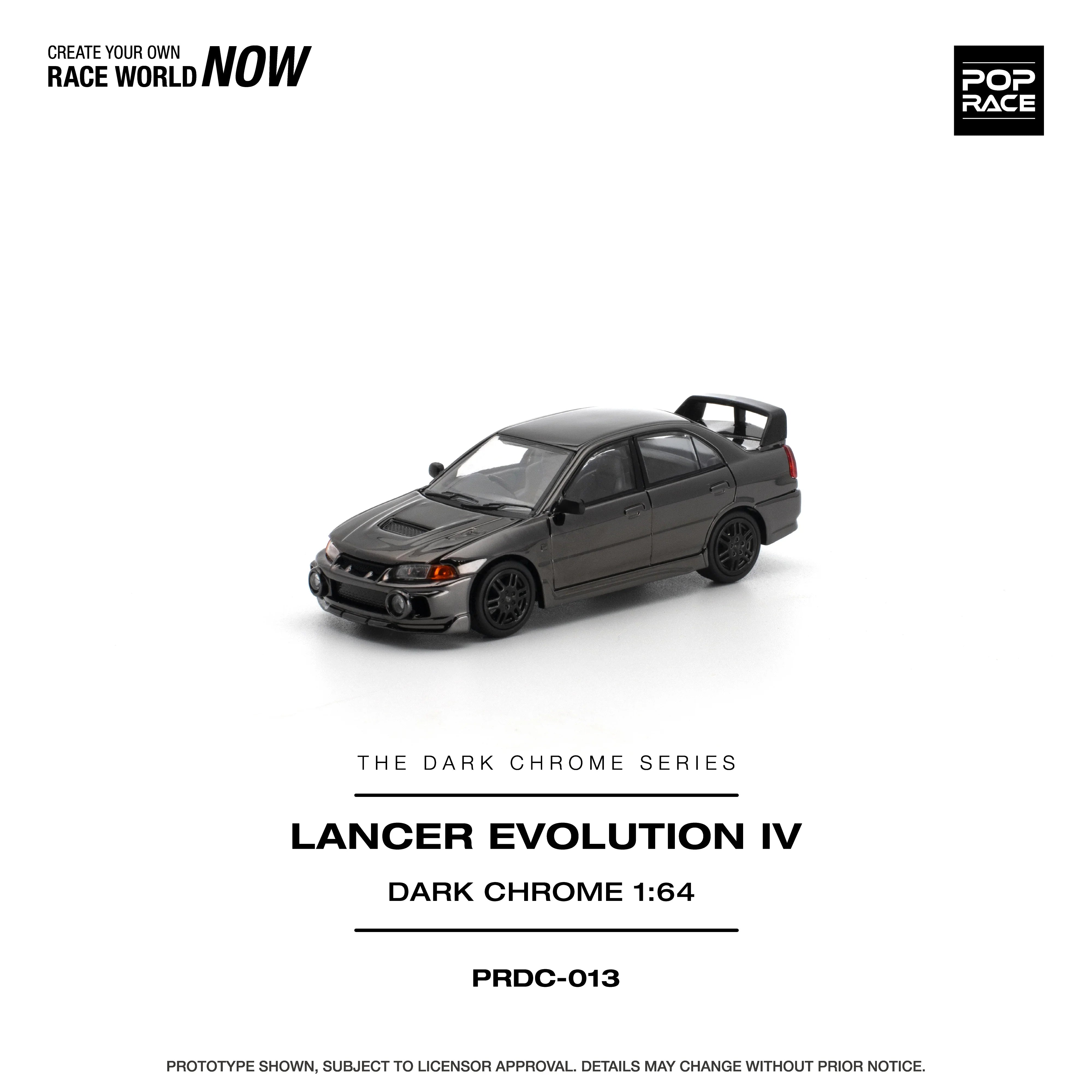 *PRE-ORDER* Lancer Evolution IV Dark Chrome, 1:64 Scale