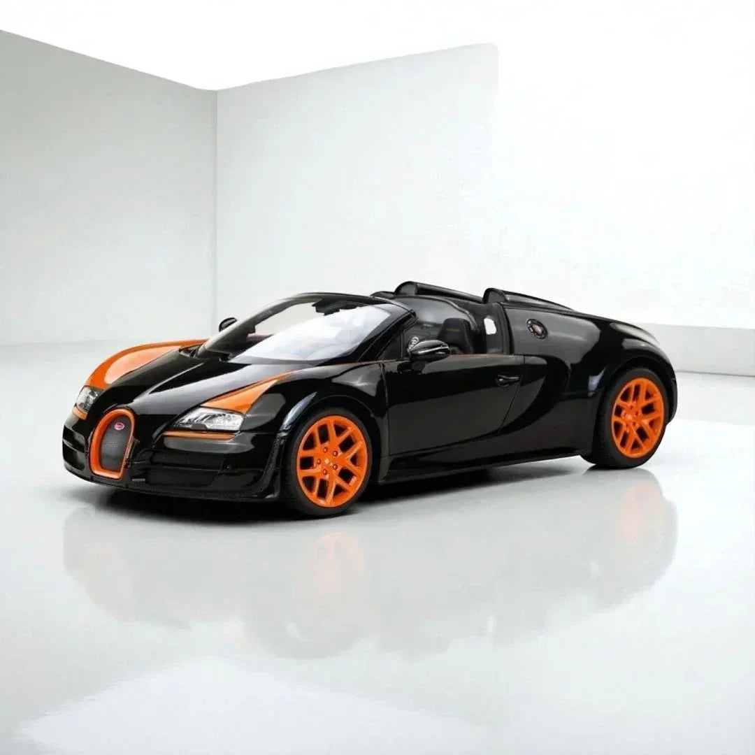 Premium scale diecast model car – Bugatti Grand Sport Vitesse, 1:18 Scale (Black) Collectible