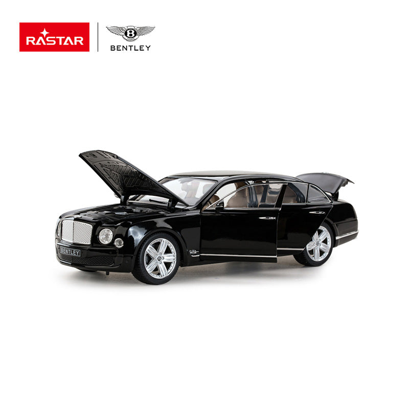 Premium scale diecast model car – Bentley Mulsanne, 1:18 Scale (Black) Collectible