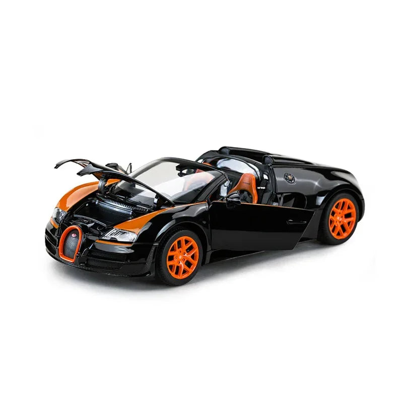 Premium scale diecast model car – Bugatti Grand Sport Vitesse, 1:18 Scale (Black) Collectible