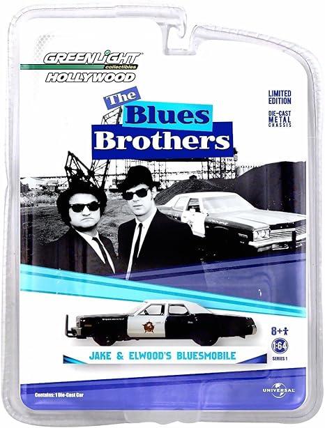 Premium scale diecast model car – Dodge Monaco Jake & Elwood's Blues Mobile 1974, 1:64 Scale (Black) Collectible