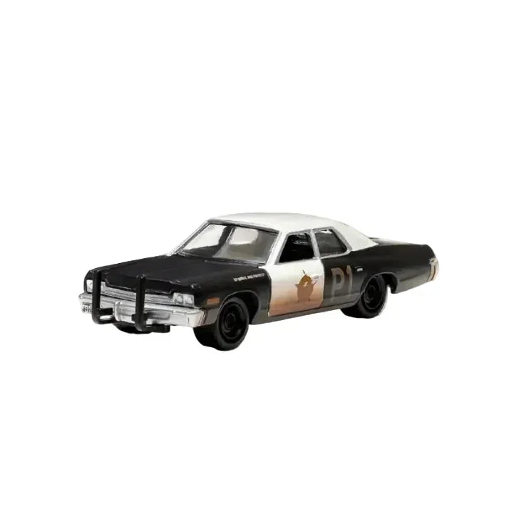 Premium scale diecast model car – Dodge Monaco Jake & Elwood's Blues Mobile 1974, 1:64 Scale (Black) Collectible