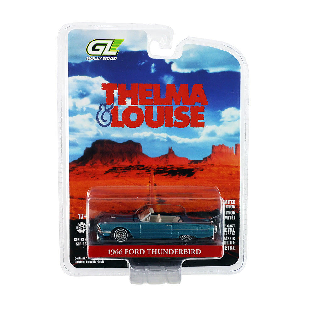 *PRE-ORDER* Thelma & Louise (1991) - 1966 Ford Thunderbird Convertible Solid Pack, 1:64 Scale