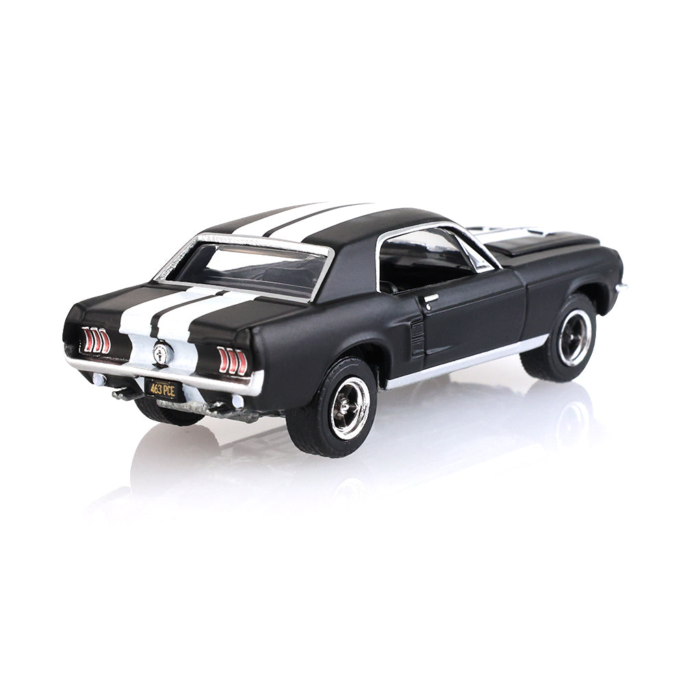 *PRE-ORDER* Hollywood Series 35 - Creed II (2018) - Adonis Creed's 1967 Ford Mustang Coupe - Black with White Stripes Solid Pack, 1:64 Scale