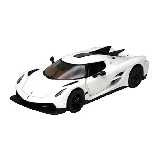 Premium scale diecast model car – Koenigsegg Jesko Absolut, 1:36 Scale (White) Collectible