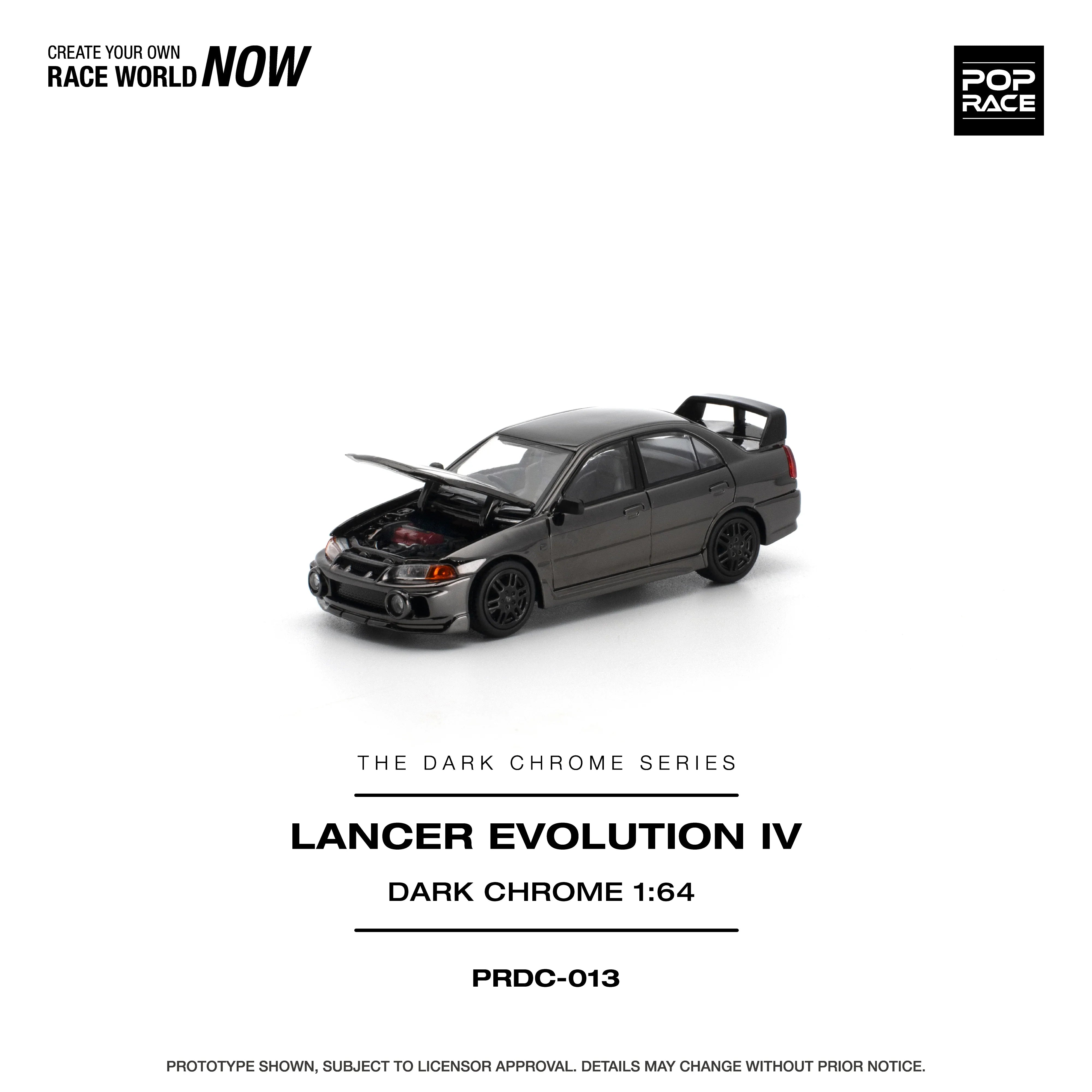 *PRE-ORDER* Lancer Evolution IV Dark Chrome, 1:64 Scale