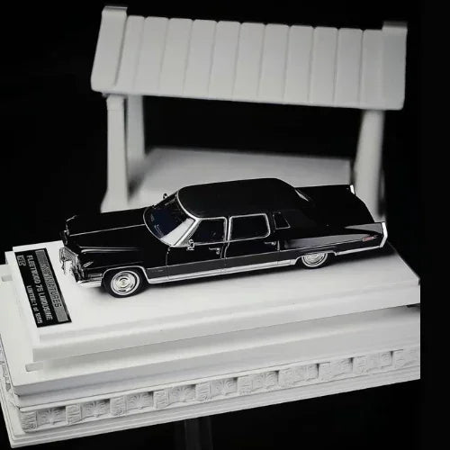 Premium scale diecast model car – *HEC 2026* Cadillac Fleetwood 75, 1:64 Scale (Black) Collectible