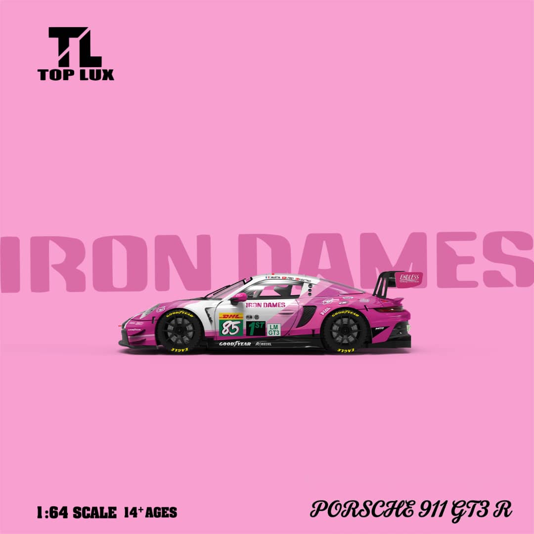 *PRE-ORDER* Porsche 911 GT3-R Iron Dames #85 Livery, 1:64 Scale