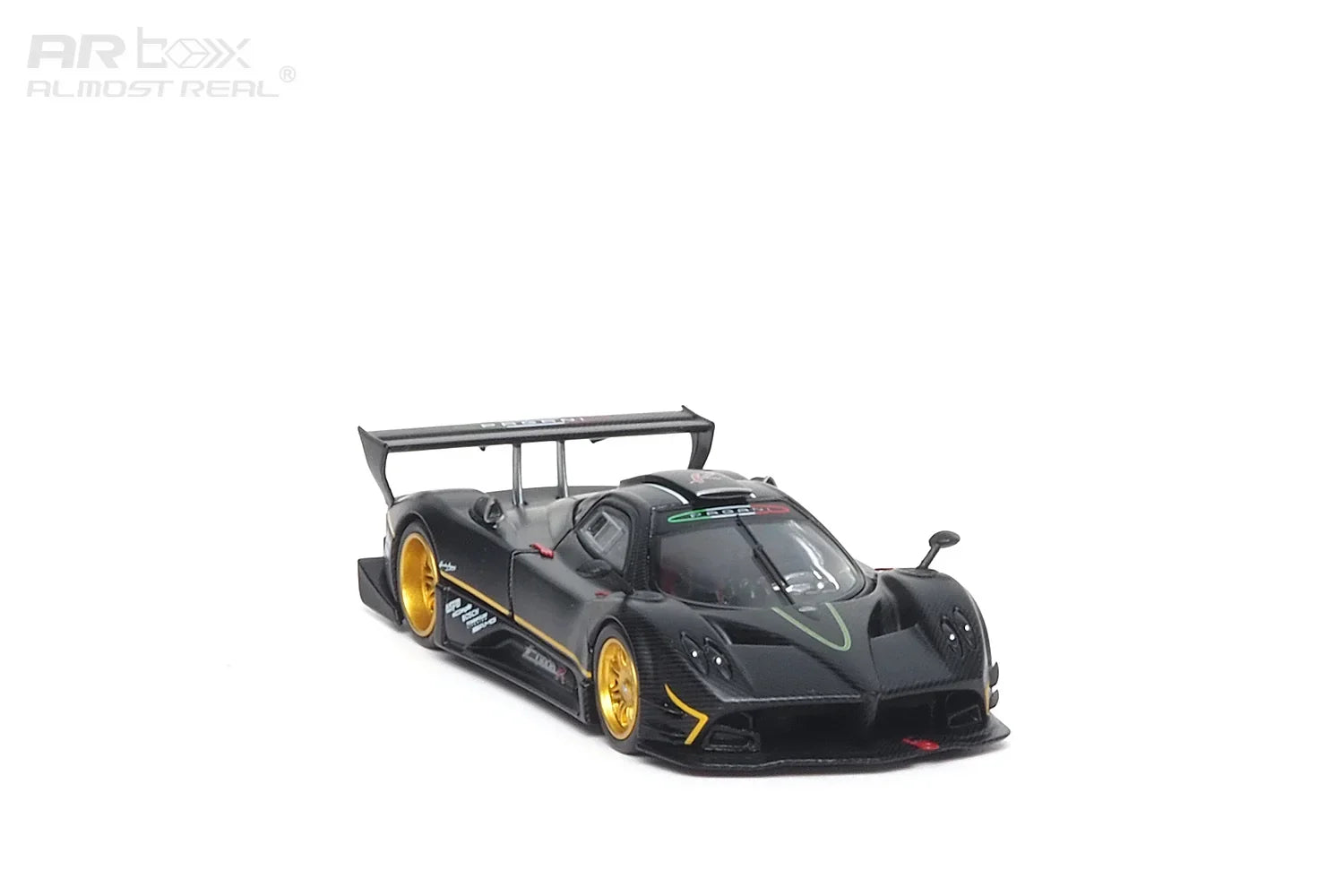 Premium scale diecast model car – *HEC 2026* Pagani Zonda R, 1:64 Scale (Matte Black Carbon Fiber) Collectible