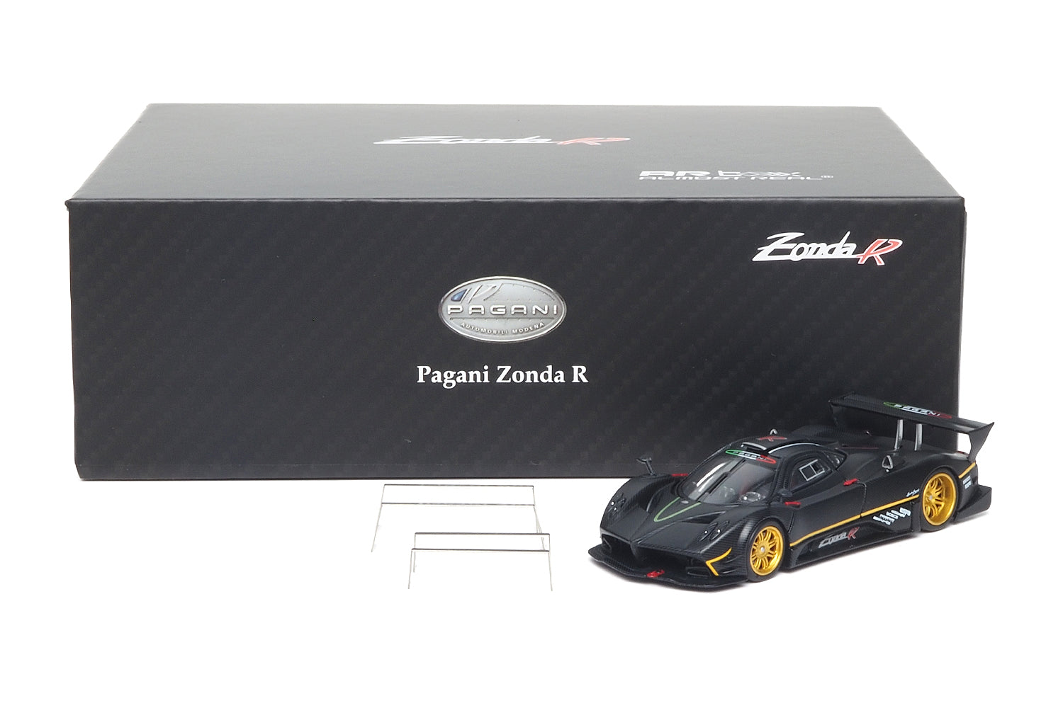 ミニカー Pagani Zonda R 1/64 ARbox HEC 2026* Pagani Zonda R, 1:64 Scale (Matte Black Carbon Fiber