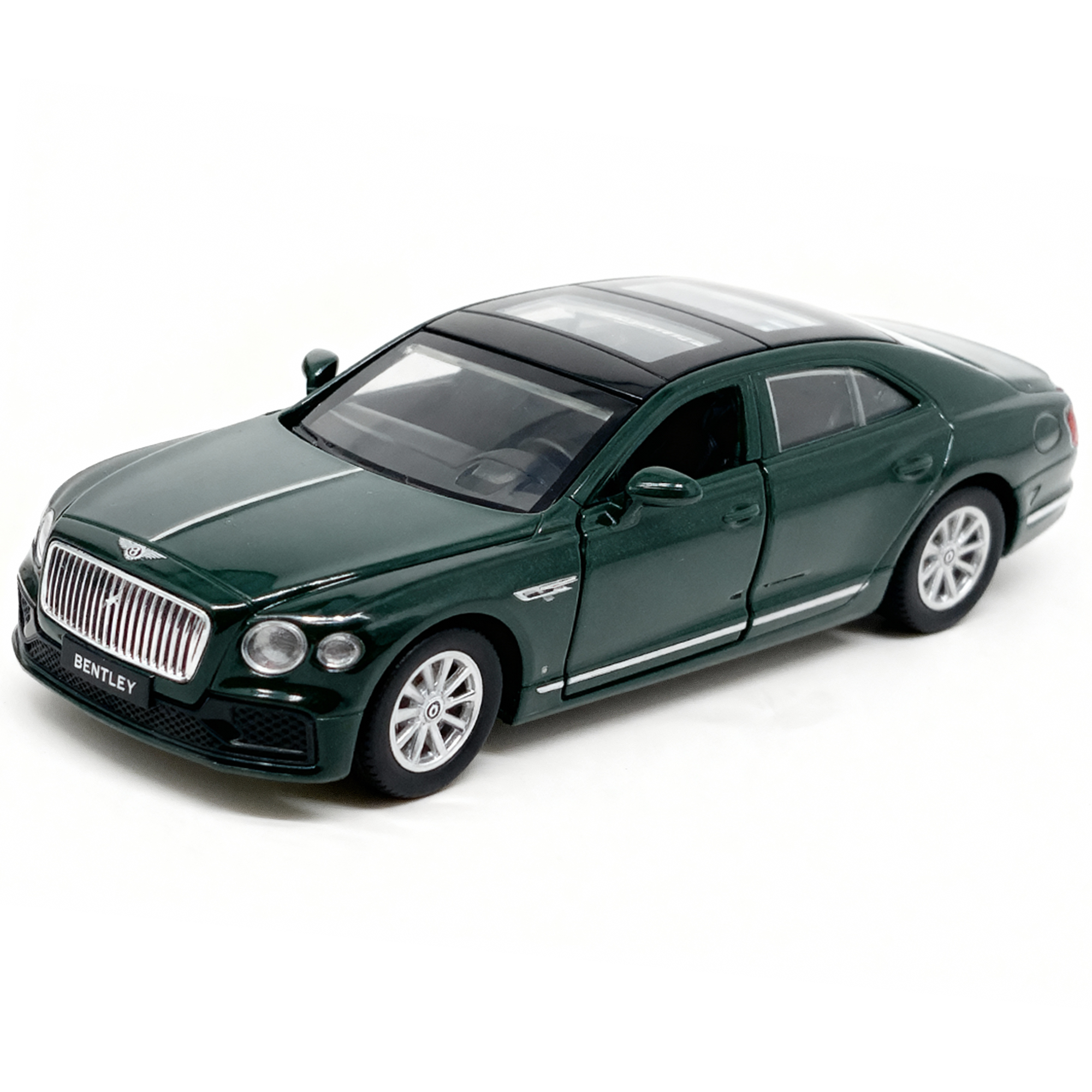 Premium scale diecast model car – Bentley Flying Spur Hybrid, 1:43 Scale (Green) Collectible