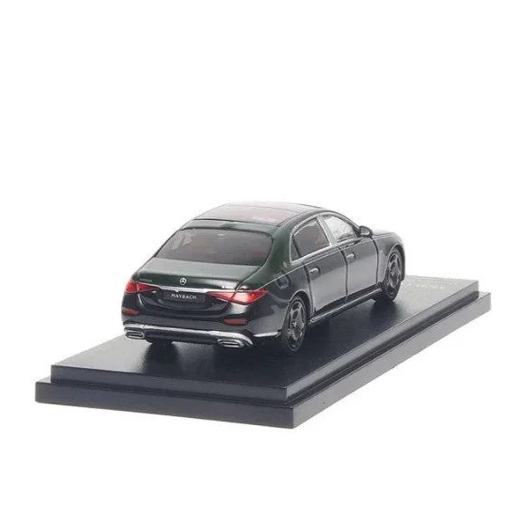 Premium scale diecast model car – Mercedes-Benz Maybach S 680 V12 Edition - 2025, 1:64 Scale (Olive Metallic / Obsidian Black) Collectible