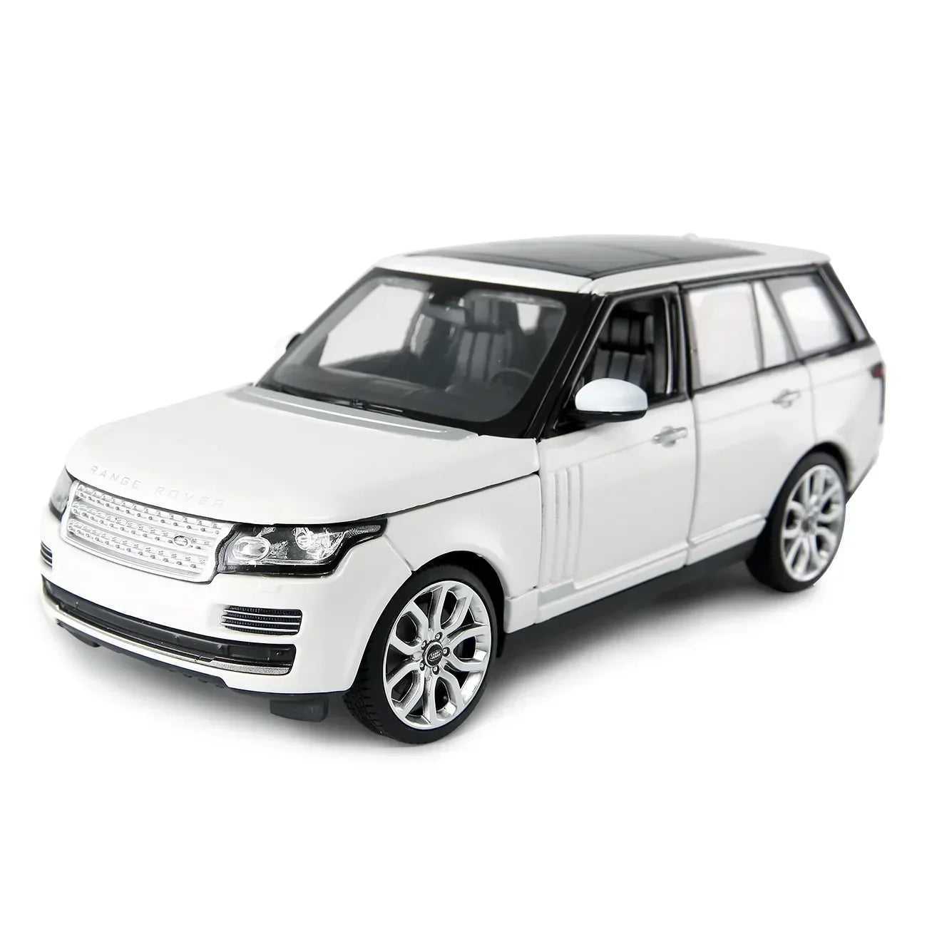 Premium scale diecast model car – Land Rover Range Rover, 1:24 Scale (White) Collectible