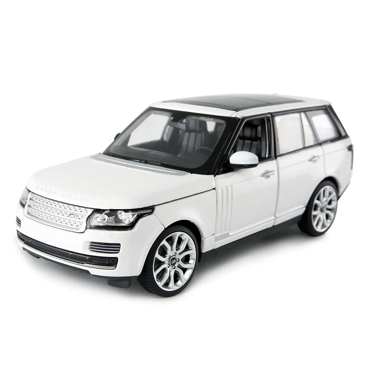 Premium scale diecast model car – Land Rover Range Rover, 1:24 Scale (White) Collectible
