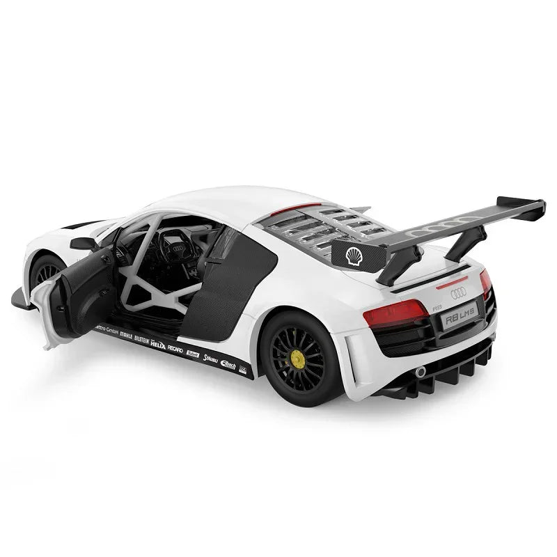 Premium scale diecast model car – Audi R8, 1:24 Scale (White) Collectible