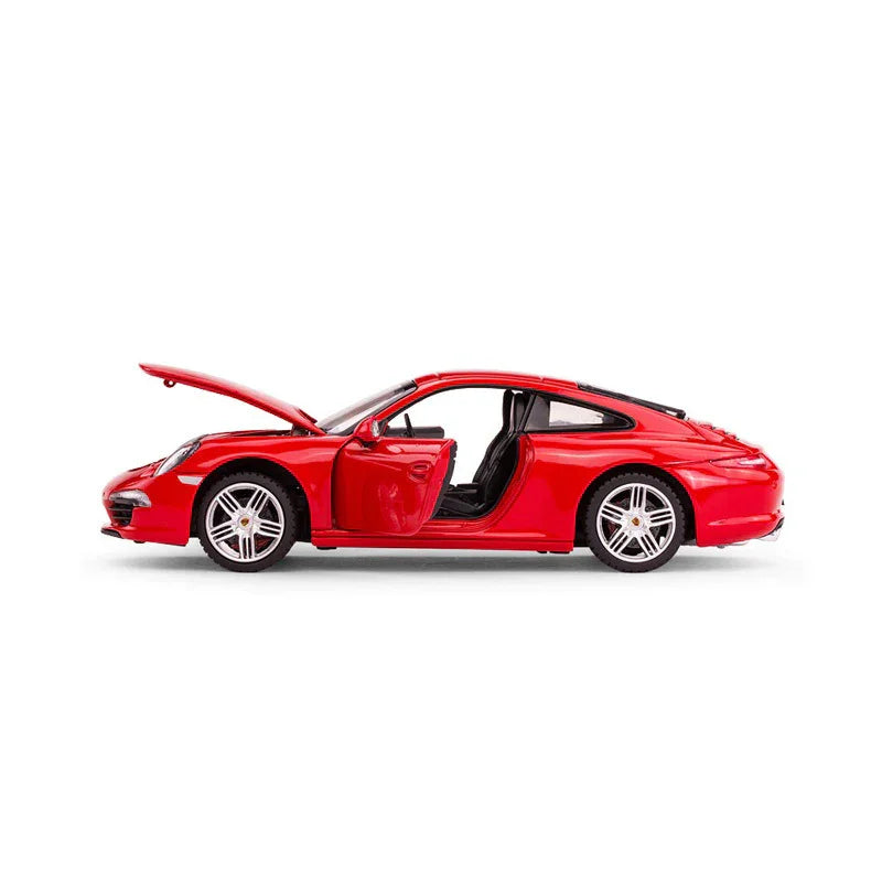Premium scale diecast model car – Porsche 911, 1:24 Scale (Red) Collectible