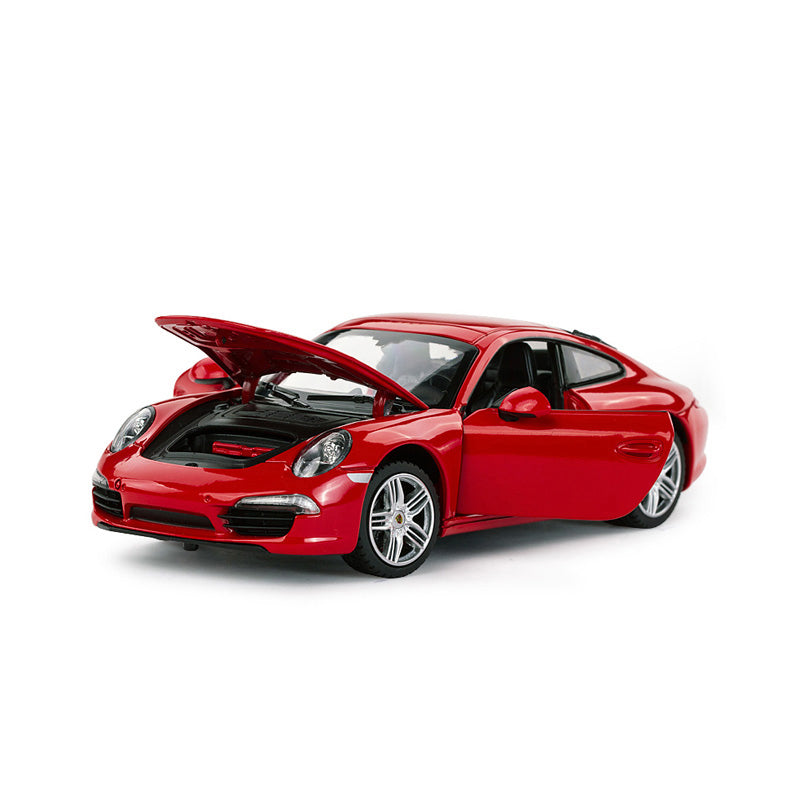 Premium scale diecast model car – Porsche 911, 1:24 Scale (Red) Collectible