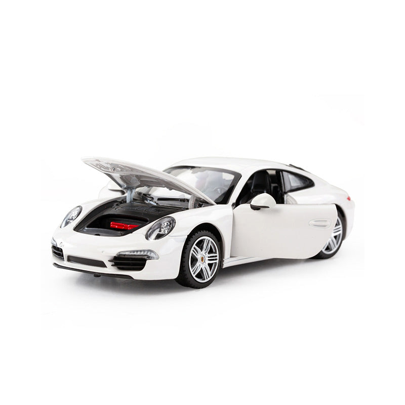 Premium scale diecast model car – Porsche 911, 1:24 Scale (White) Collectible