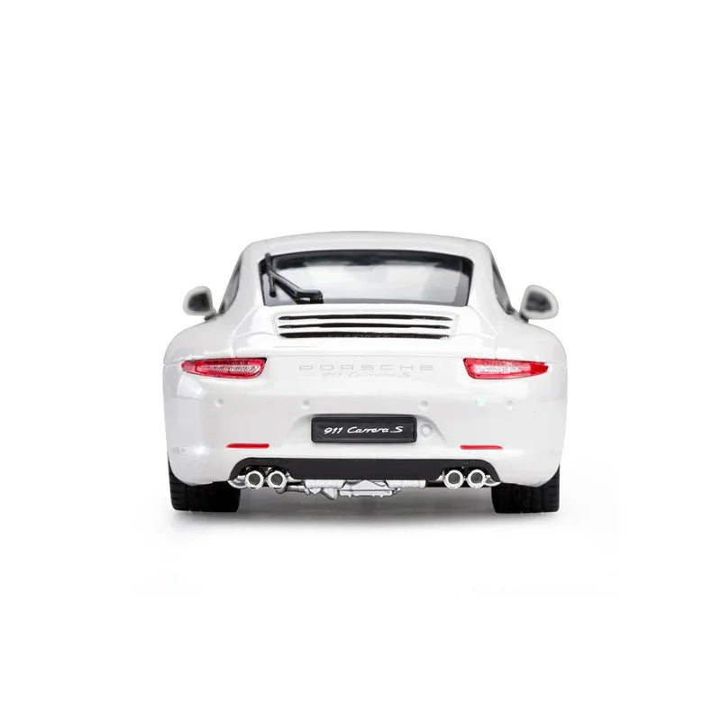 Premium scale diecast model car – Porsche 911, 1:24 Scale (White) Collectible