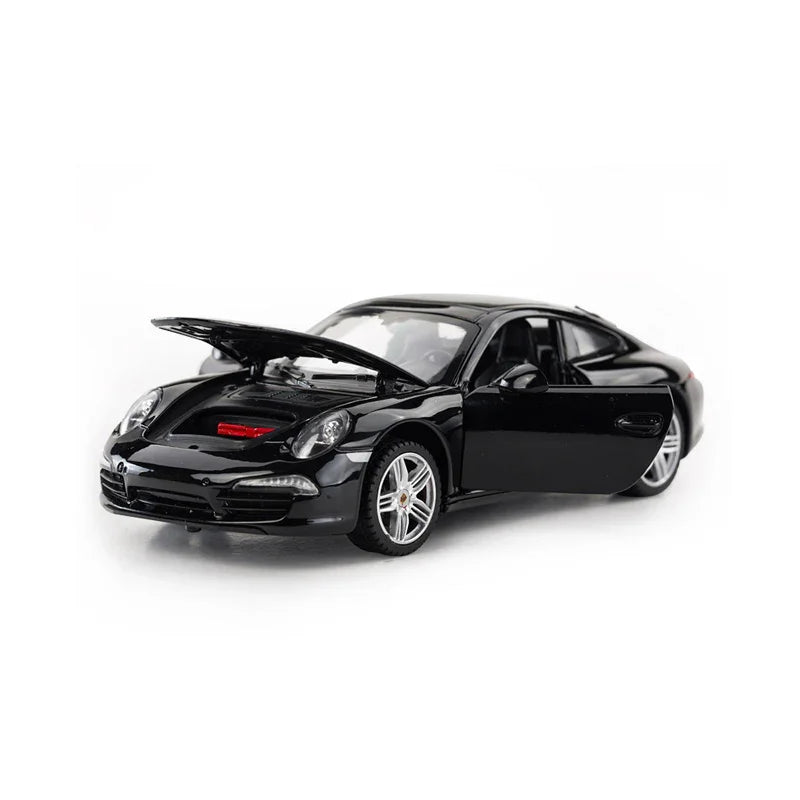 Premium scale diecast model car – Porsche 911, 1:24 Scale (Black) Collectible