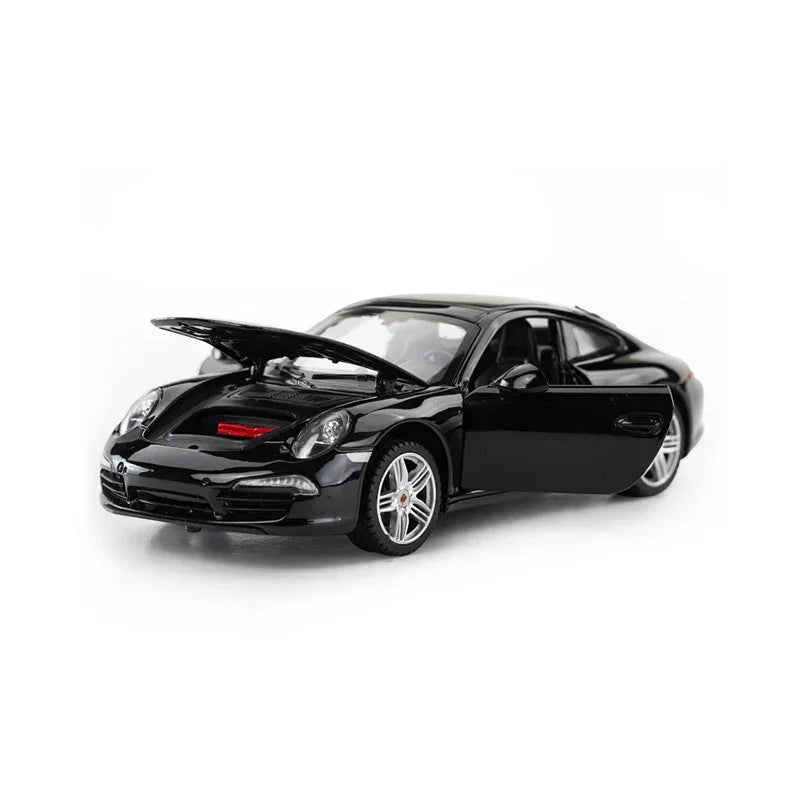 Premium scale diecast model car – Porsche 911, 1:24 Scale (Black) Collectible