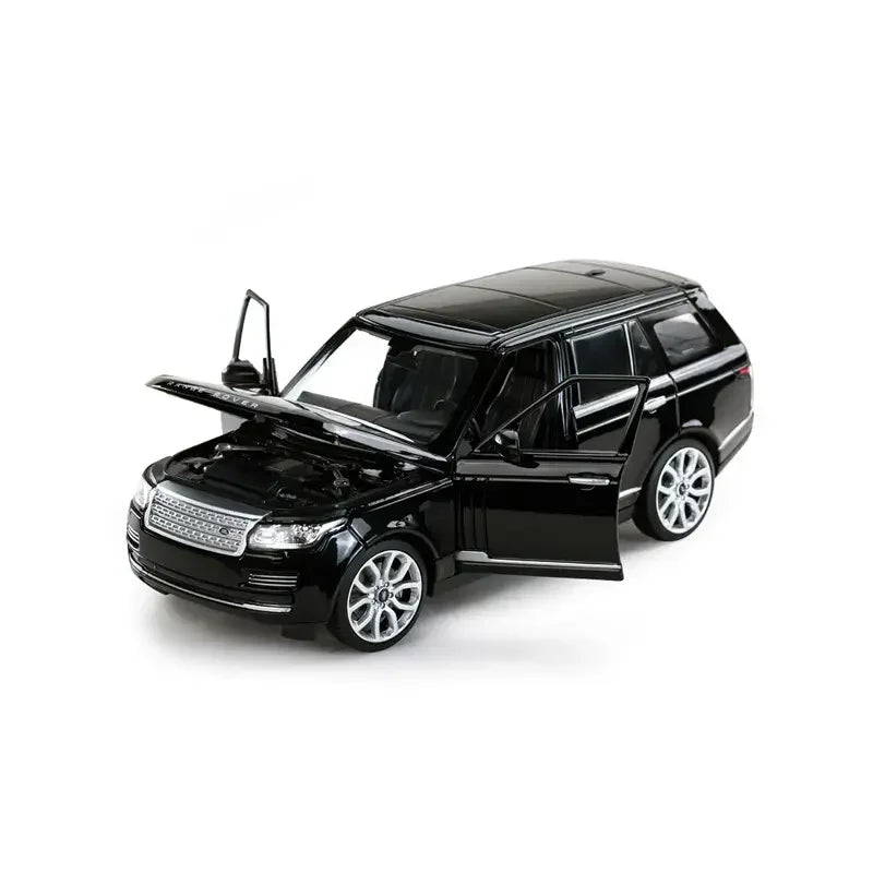 Premium scale diecast model car – Land Rover Range Rover, 1:24 Scale (Black) Collectible