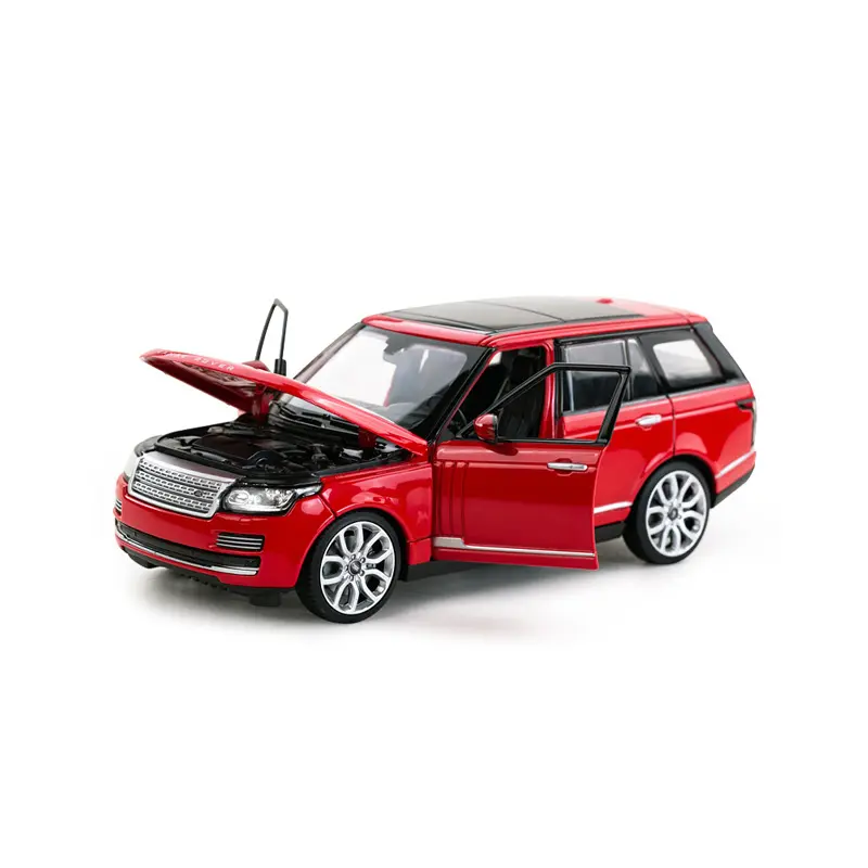 Premium scale diecast model car – Land Rover Range Rover, 1:24 Scale (Red) Collectible
