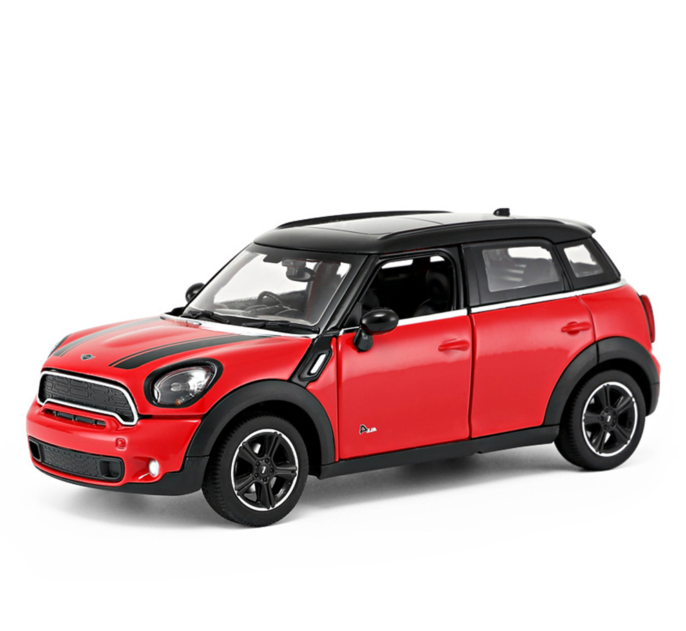 Premium scale diecast model car – Mini Countryman, 1:24 Scale (Red) Collectible