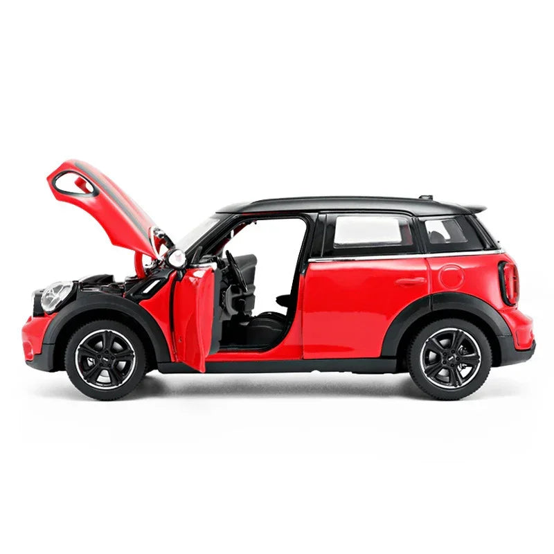 Premium scale diecast model car – Mini Countryman, 1:24 Scale (Red) Collectible