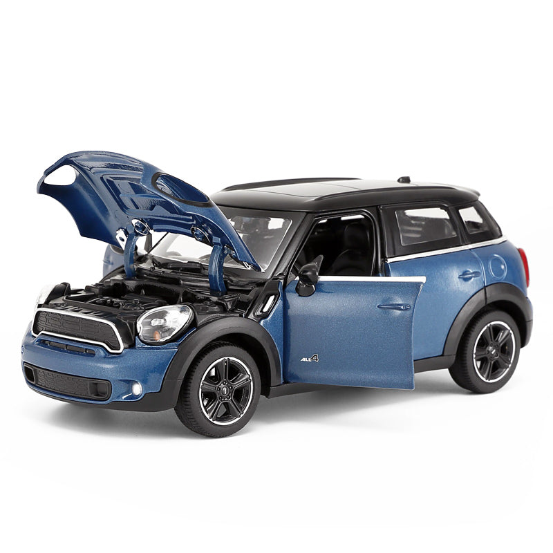 Premium scale diecast model car – Mini Countryman, 1:24 Scale (Blue) Collectible