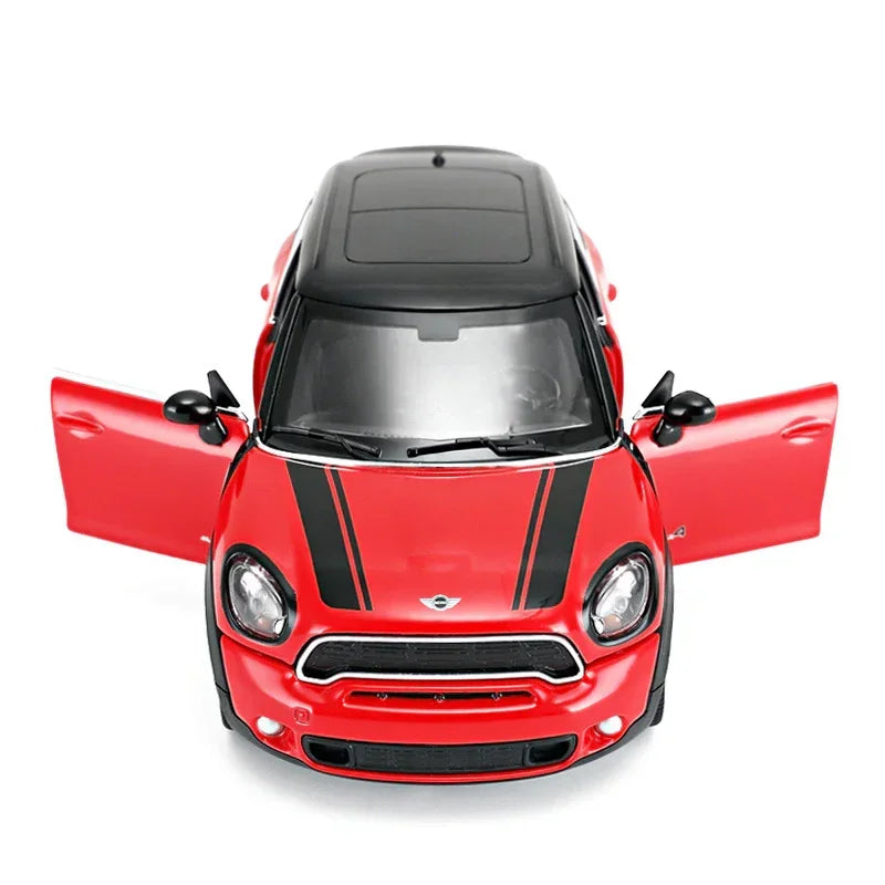 Premium scale diecast model car – Mini Countryman, 1:24 Scale (Red) Collectible
