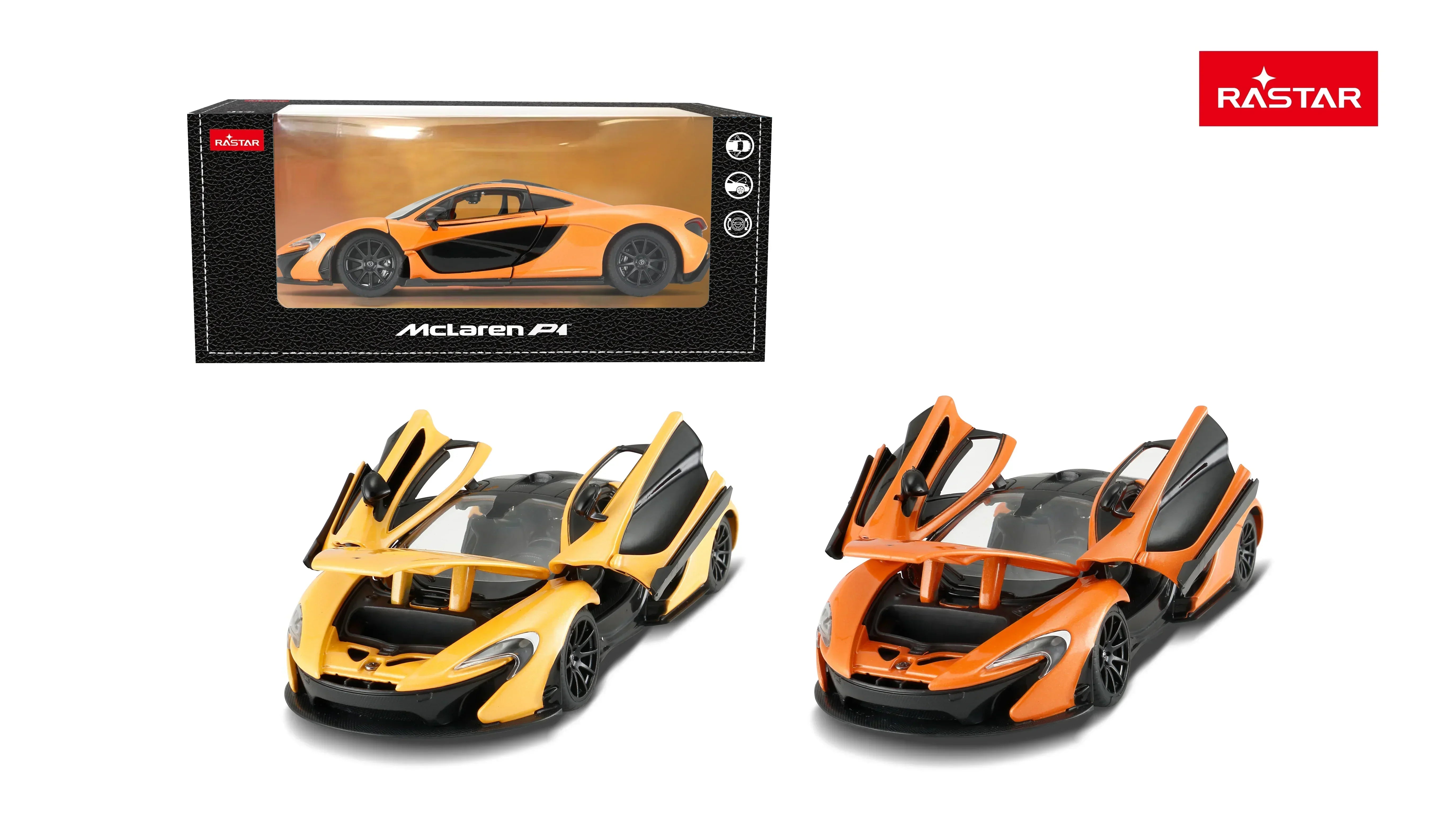 Premium scale diecast model car – Mclaren P1, 1:24 Scale (Orange) Collectible