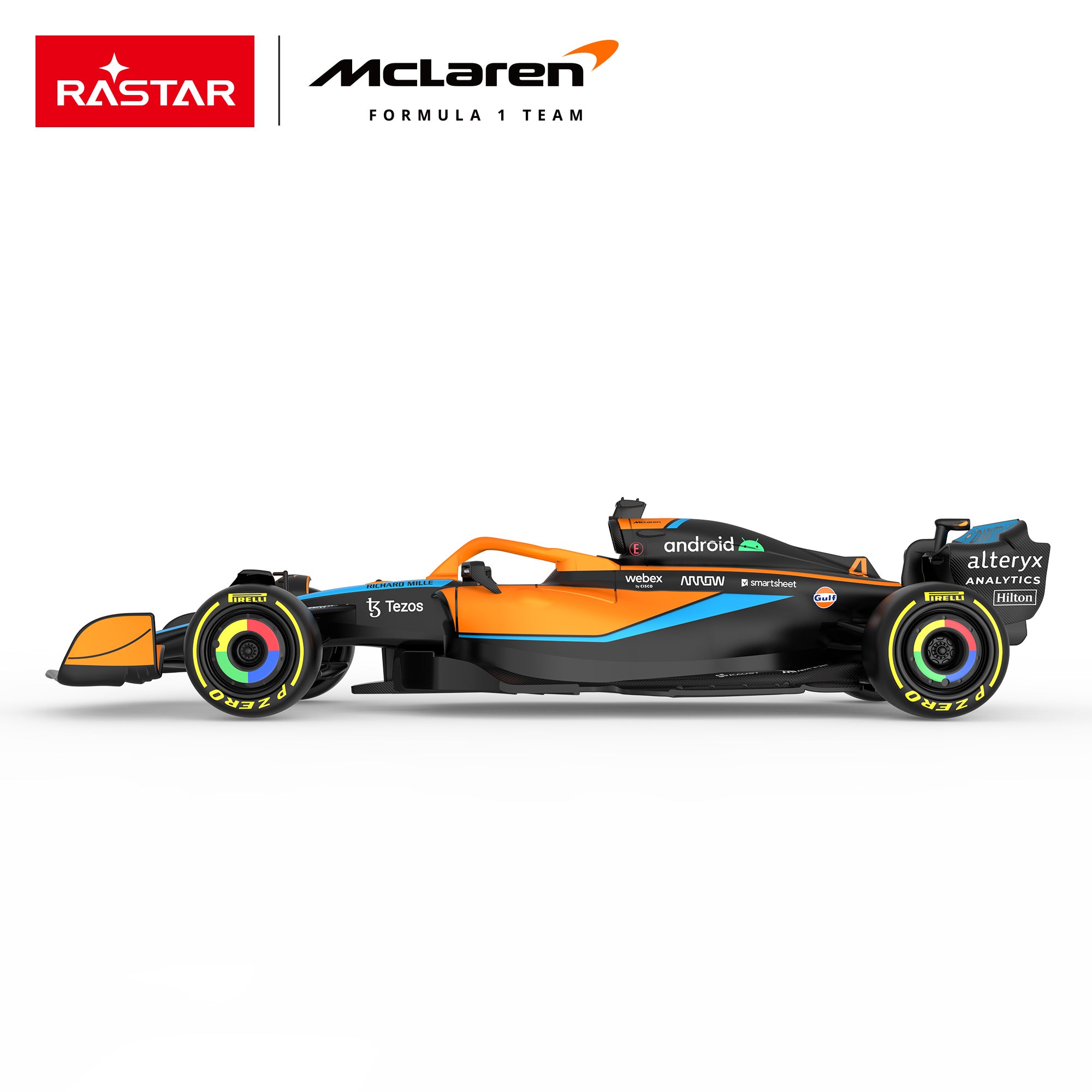 Premium scale diecast model car – McLaren F1 MCL36, 1:24 Scale (Orange) Collectible