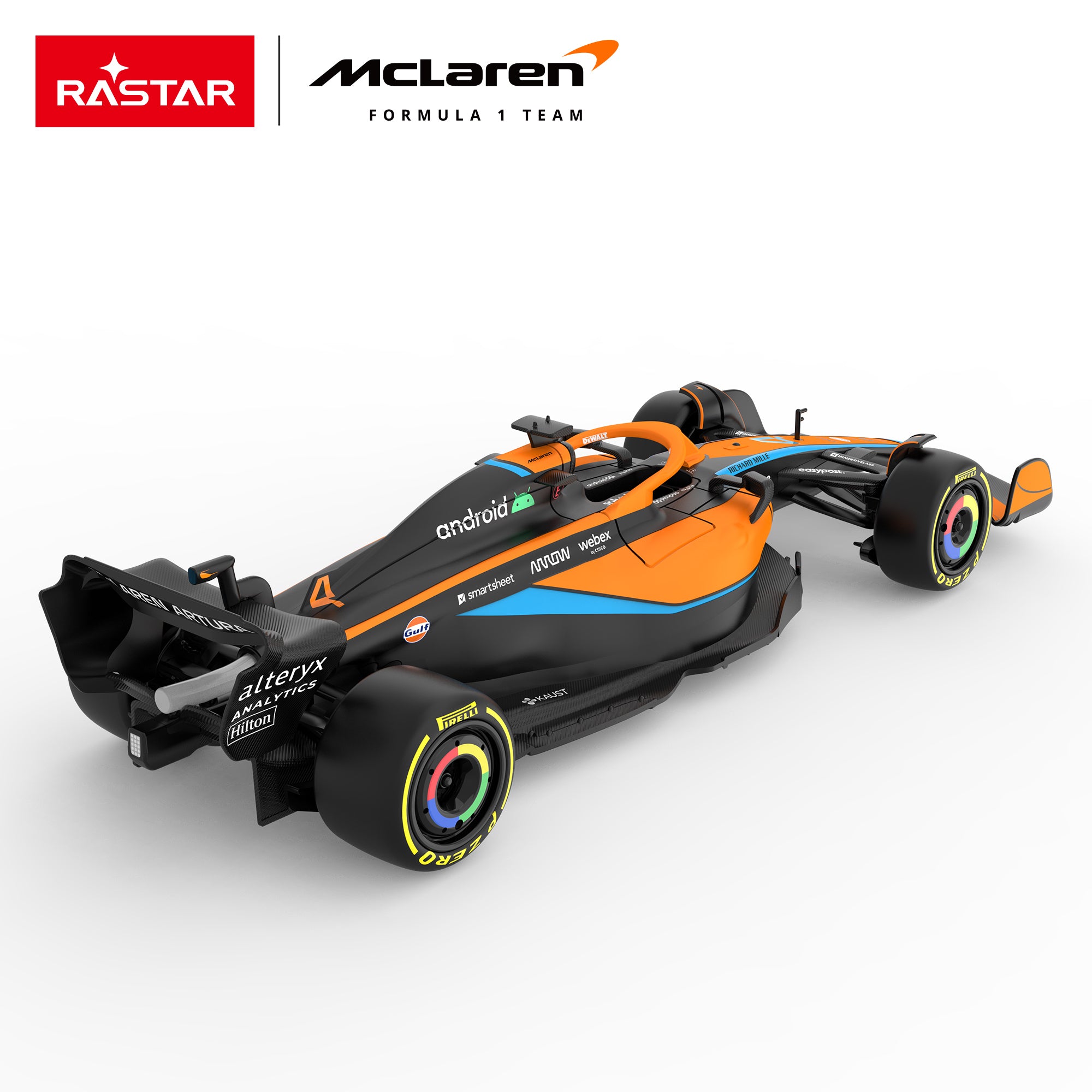 Premium scale diecast model car – McLaren F1 MCL36, 1:24 Scale (Orange) Collectible