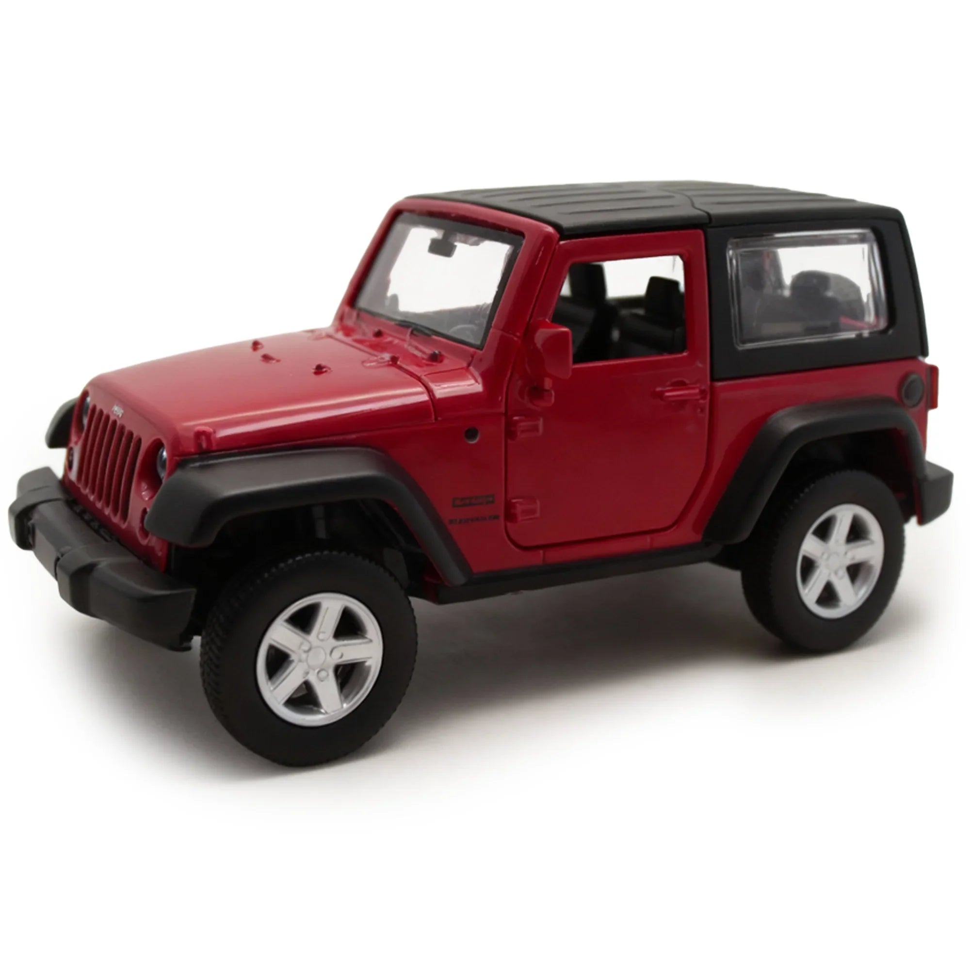 Premium scale diecast model car – Jeep Wrangler, 1:43 Scale (Red) Collectible