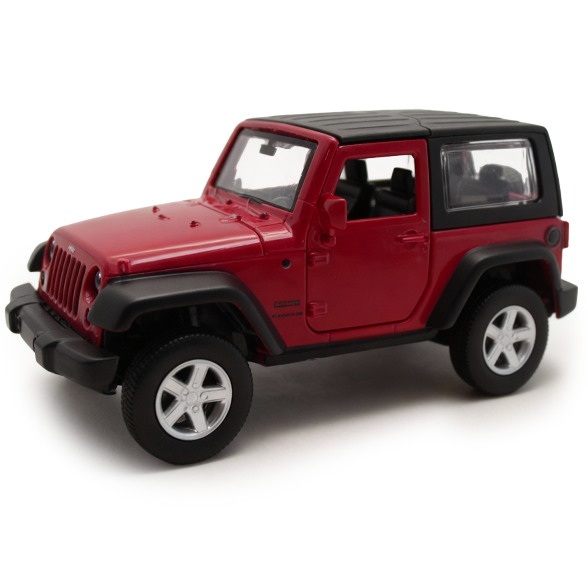 Premium scale diecast model car – Jeep Wrangler, 1:43 Scale (Red) Collectible