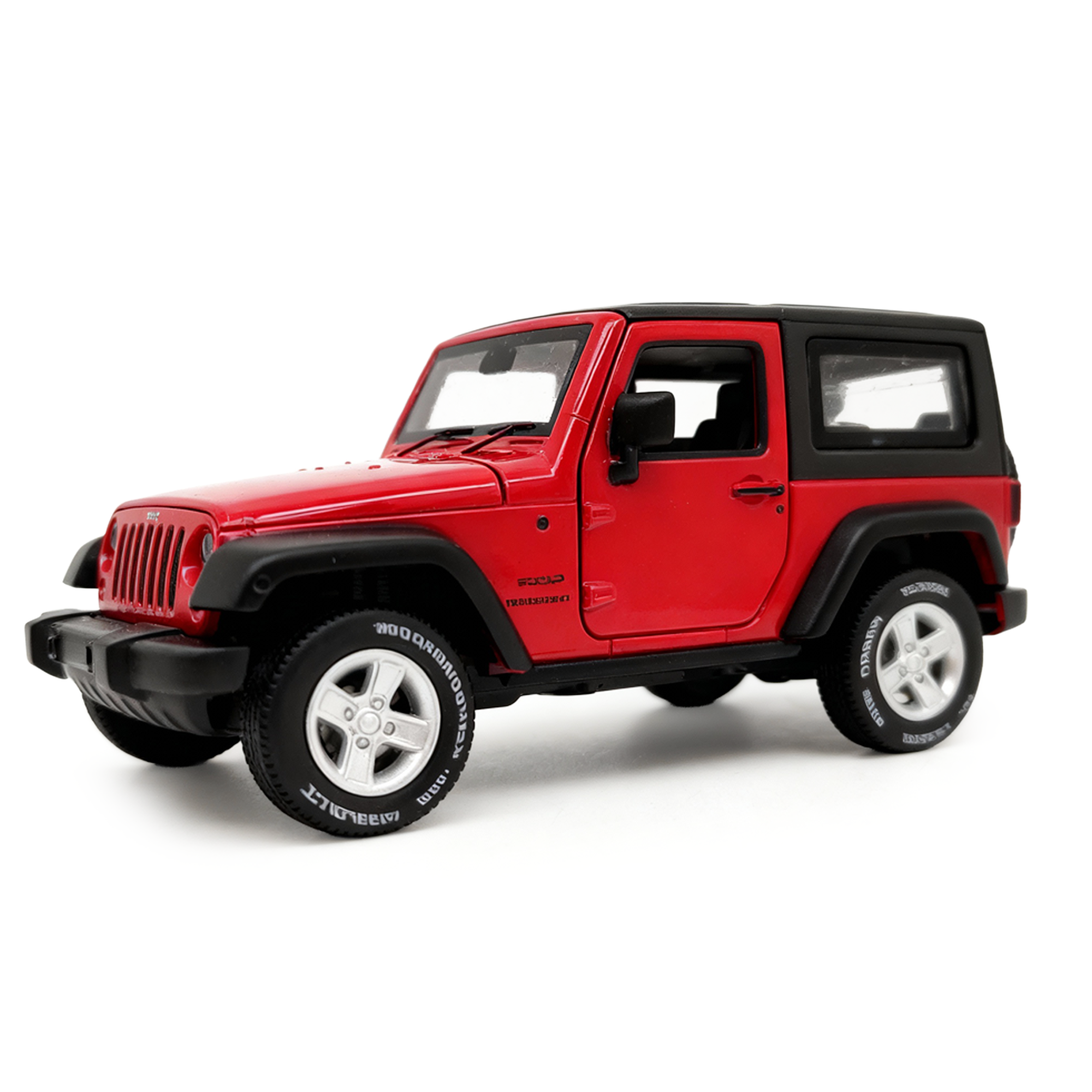 Premium scale diecast model car – Jeep Wrangler, 1:32 Scale (Red) Collectible