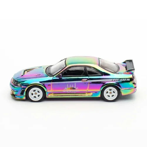 Premium scale diecast model car – Nissan Skyline GT-R (R33) Nismo 400R Tokyo Auto Salon Kuala Lumpur Exclusive Edition 2024, 1:64 Scale (Chameleon) Collectible
