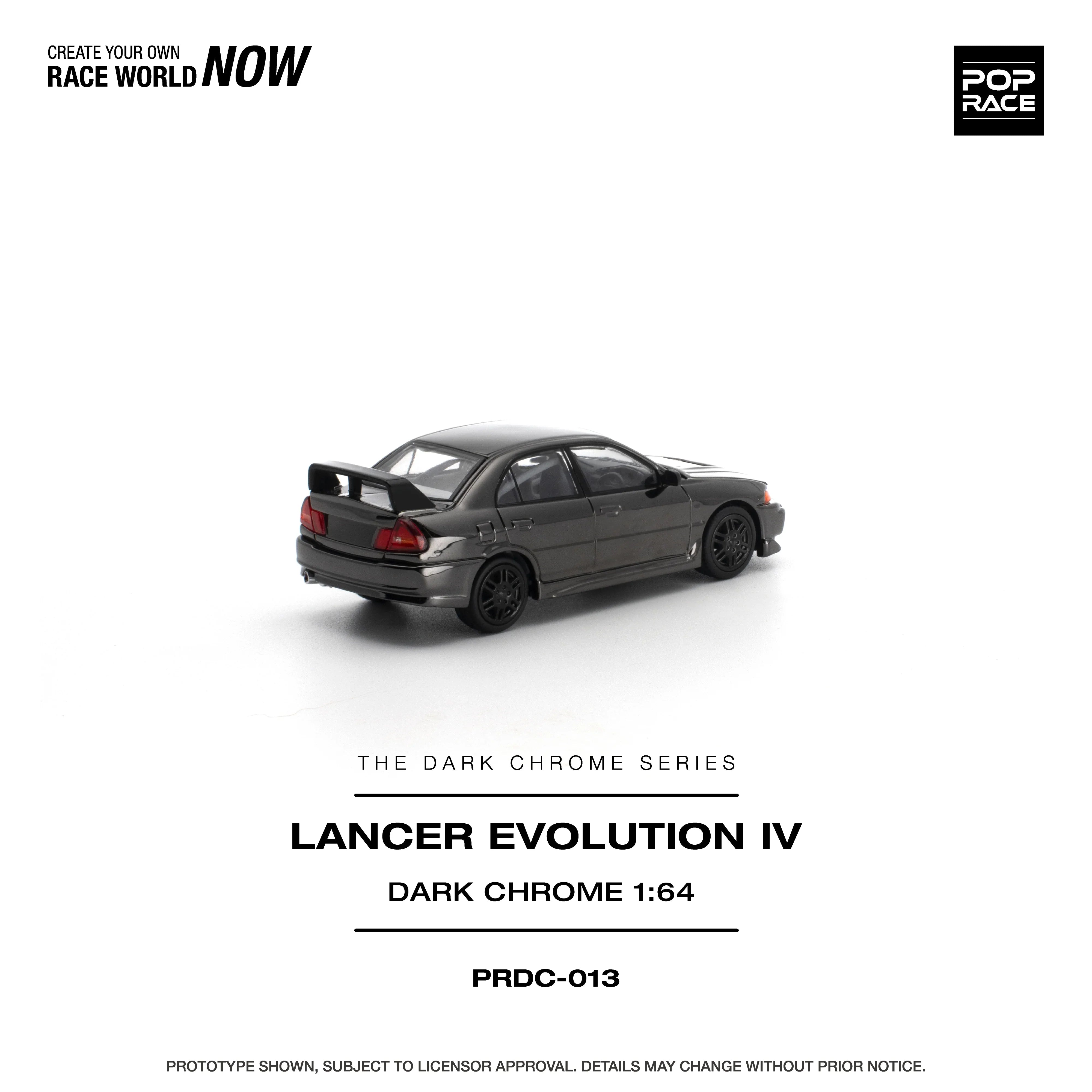 *PRE-ORDER* Lancer Evolution IV Dark Chrome, 1:64 Scale