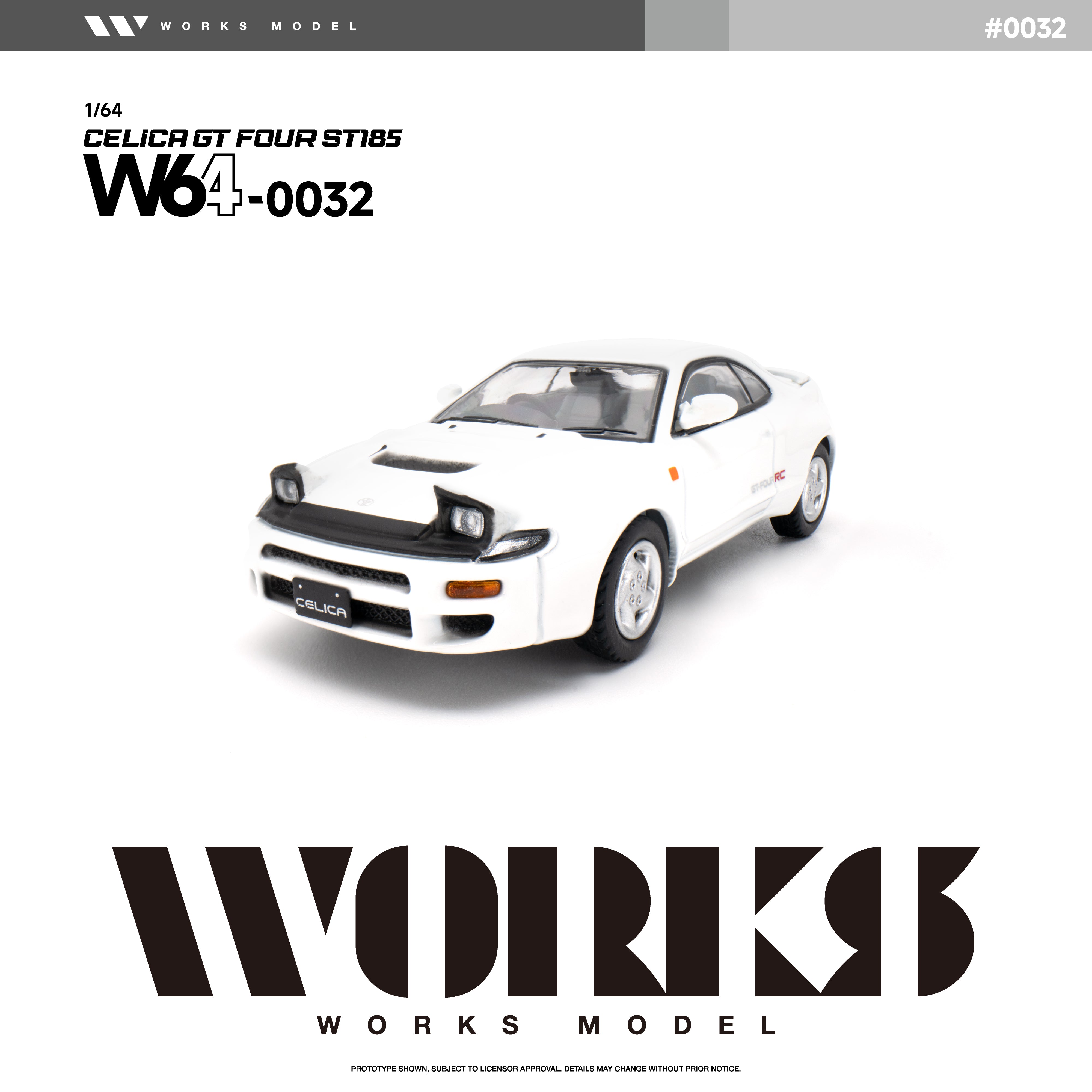 *PRE-ORDER* Toyota Celica GT Four ST-185 WRC, 1:64 Scale (White)
