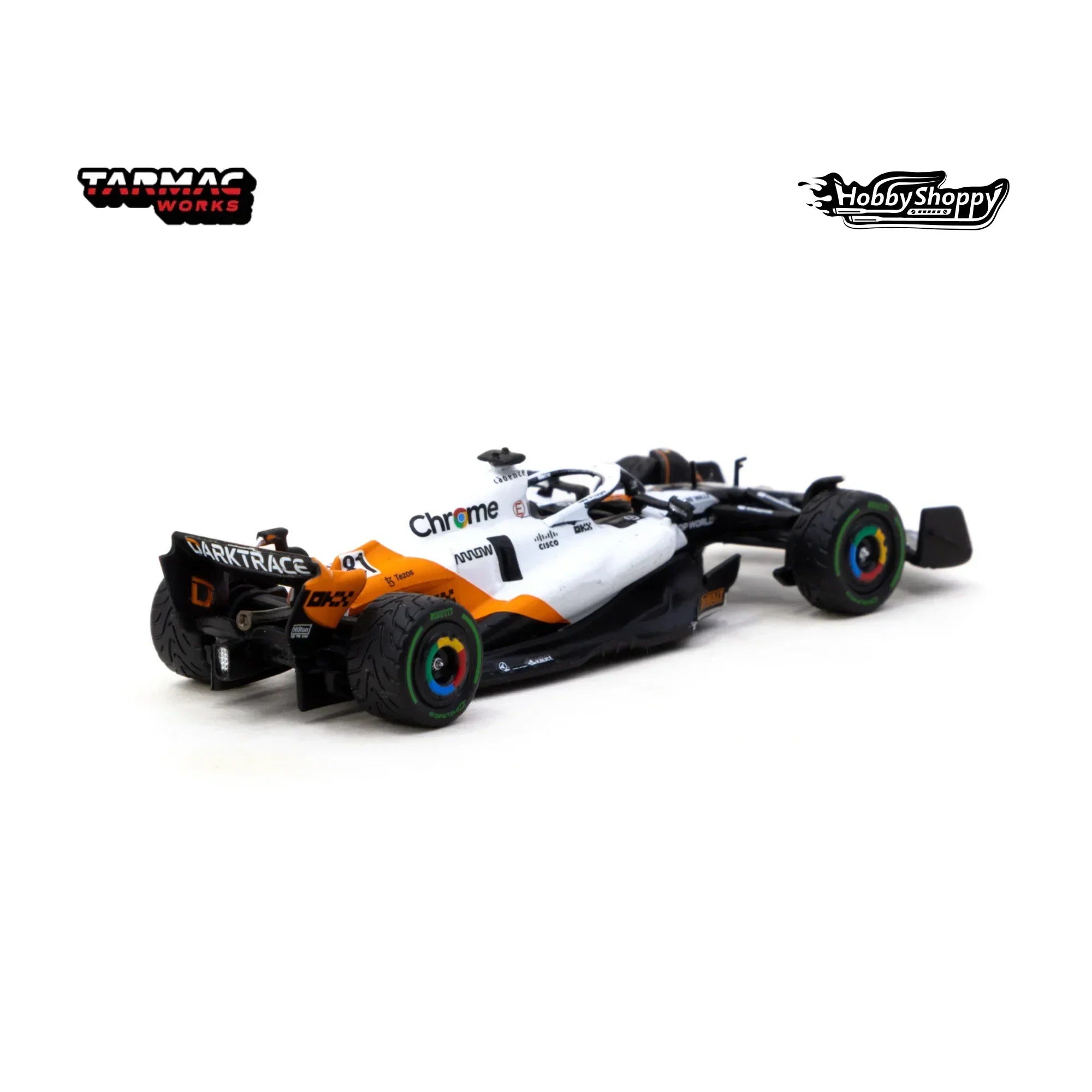 Premium scale diecast model car – McLaren MCL60 Monaco Grand Prix 2023 Oscar Piastri - Global64, 1:64 Scale (White) Collectible