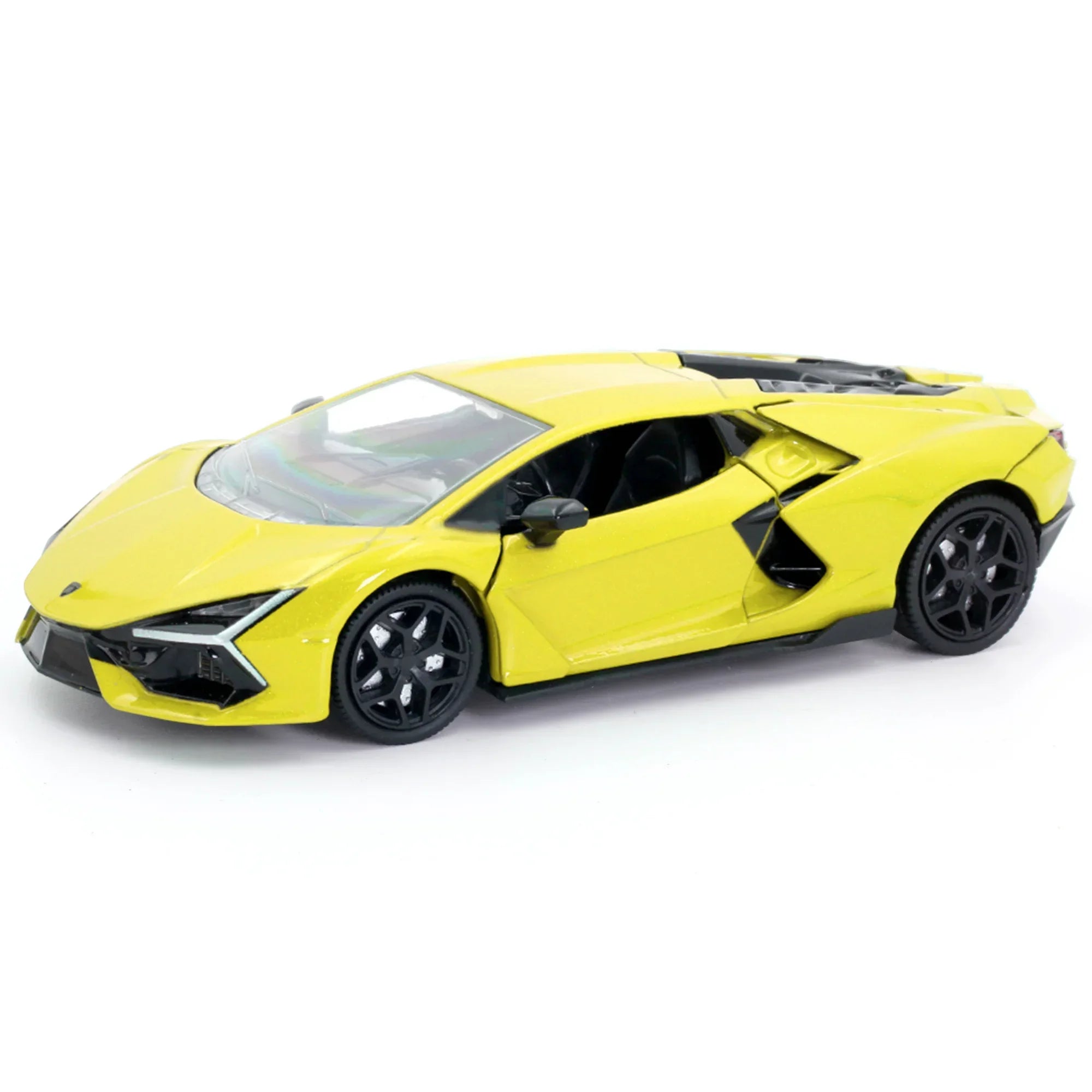 Premium scale diecast model car – Lamborghini Revuelto 2024, 1:32 Scale (Yellow) Collectible