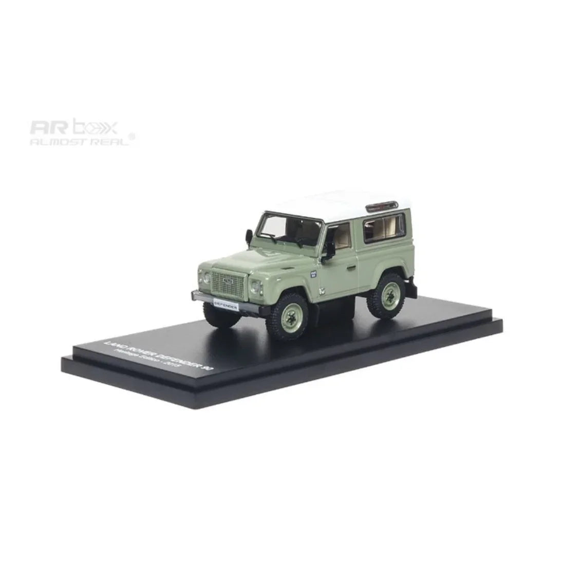 Premium scale diecast model car – *PRE-ORDER* Land Rover Defender 90 Heritage Edition 2015, 1:64 Scale (Green) Collectible