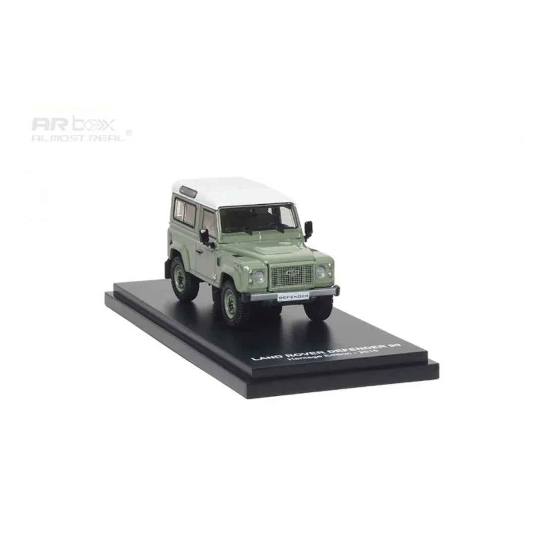 Premium scale diecast model car – *PRE-ORDER* Land Rover Defender 90 Heritage Edition 2015, 1:64 Scale (Green) Collectible