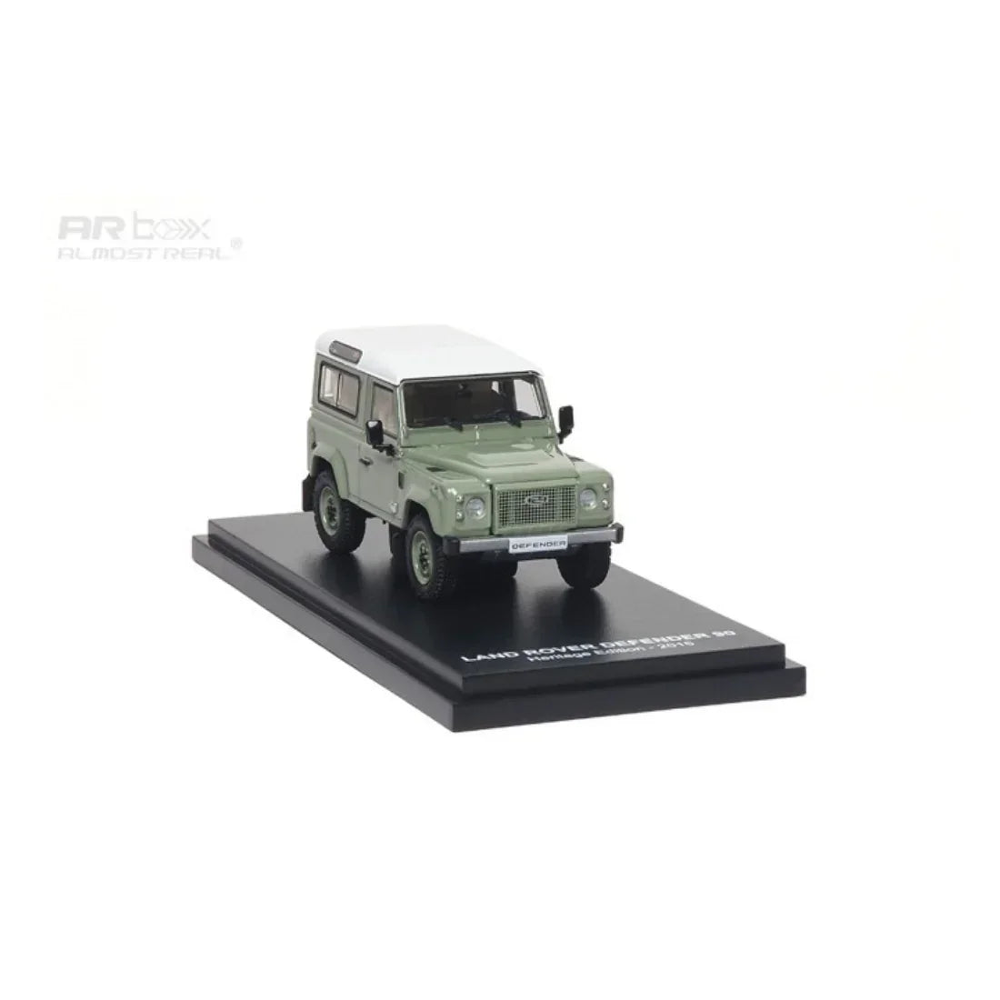 Premium scale diecast model car – *PRE-ORDER* Land Rover Defender 90 Heritage Edition 2015, 1:64 Scale (Green) Collectible